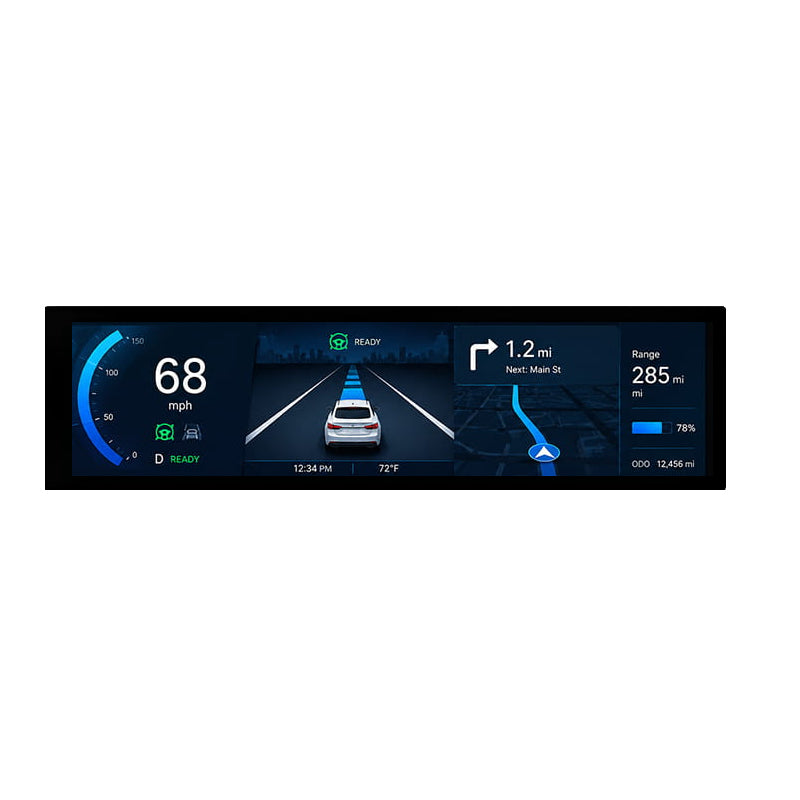 8.8 Inch Stretched LCD Display MIPI 480×1920 Bar Display with Touch & HDMI Driver Board