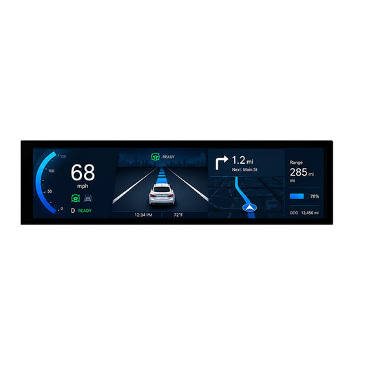 8.8 Inch Stretched LCD Display MIPI 480×1920 Bar Display with Touch & HDMI Driver Board