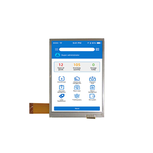 Ortustech COM35H3M10XTC 3.5 Inch LCD Display 240x320 Transflective LCD Panel With 4-wire Resistive Touch