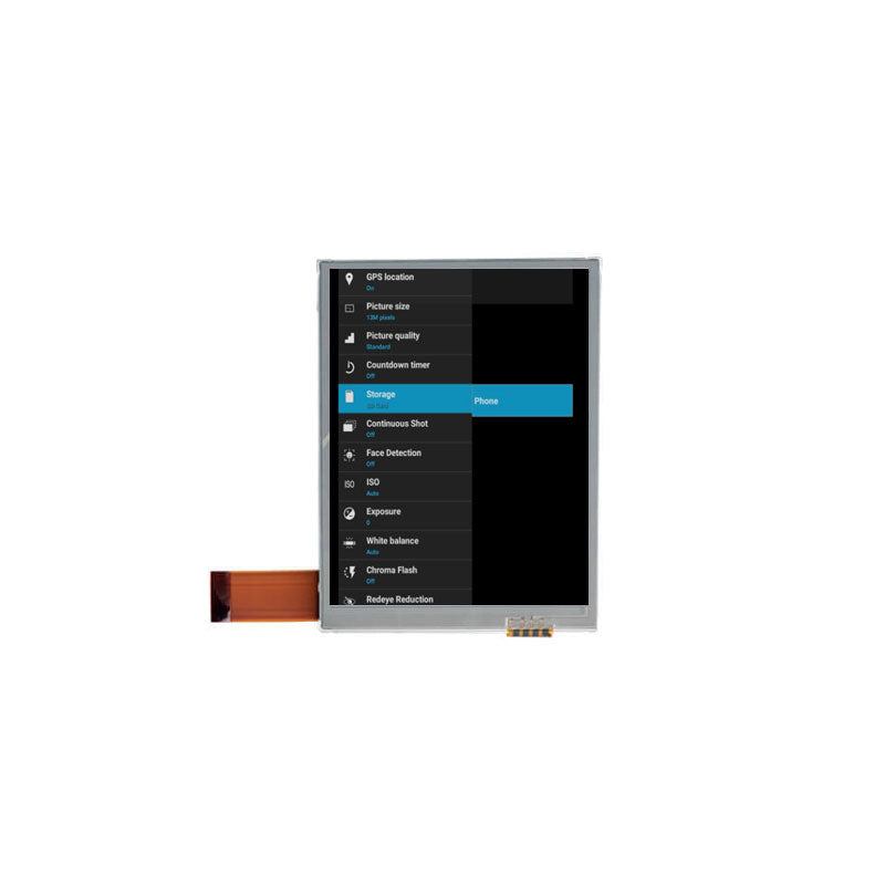 COM35H3P44ULC Ortustech 3.5 Inch TFT LCD Display Parallel RGB Interface 480×640 Transflective LCD Panel