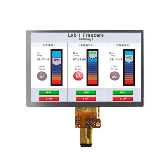 COM70H7M24ULC Original  7 inch TFT LCD 800x480 LVDS Interface Transflective LCD Panel Display For Industrial Outdoor