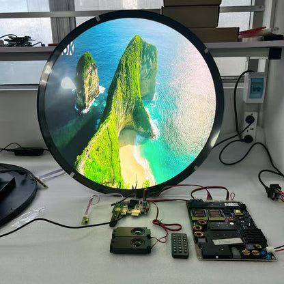 DV236FBM-N00 BOE 23.6 Inch Circular Display 1280x1280 Sunlight Readable Round LCD For Digital Signage