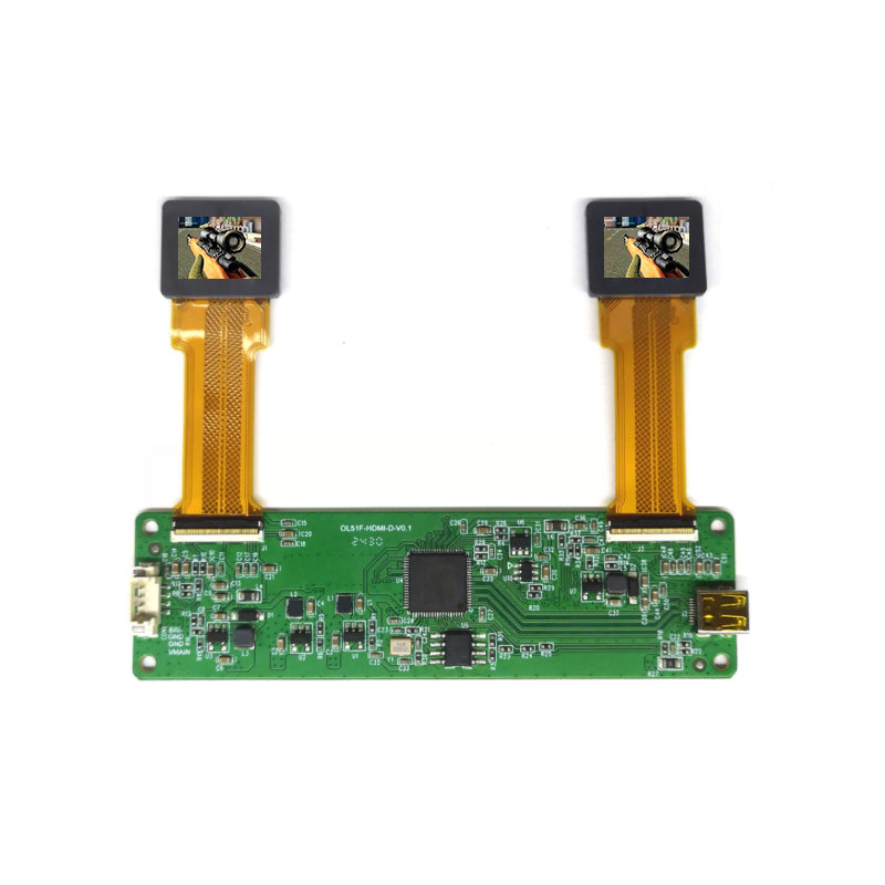 ECX334C 0.39 Inch Micro OLED Display Sub-LVDS 1024×768 High Brightness 1000nits OLED Display With Driver Board For EVF AR Red Dot Sight Display Solutions