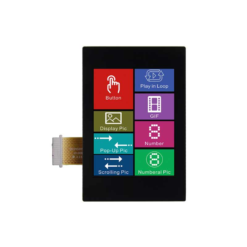 2.4 Inch Ultra-thin Serial TFT Display Low Power Consumption Script Configuration Serial Port Screen With Resistive Touch/ Capacitive Touch For Medical