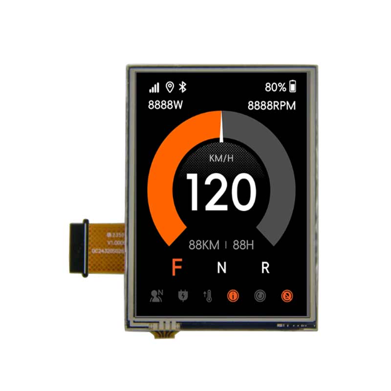 2.8 Inch Ultra-thin UART TFT Display Low Power Consumption Script Configuration Serial TFT Display With Resistive Touch/ Capacitive Touch For Medical