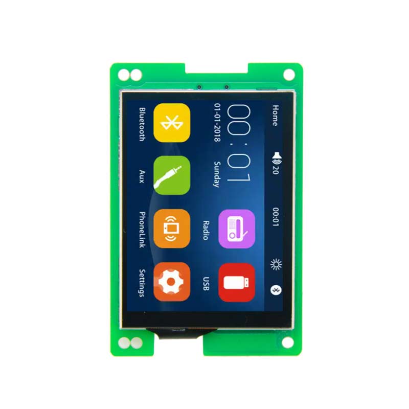 2.8 Inch UART TFT Display Low Power Consumption 240x320 Script Configuration Serial TFT Display With Capacitive Touch/Resistive Touch