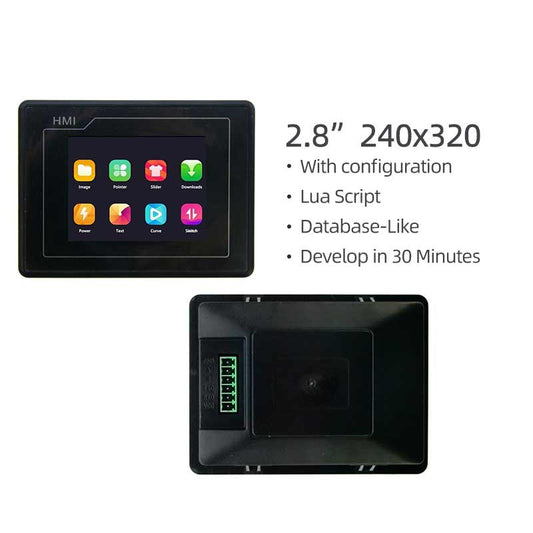 2.8 Inch HMI Display Human-machine Interface Inverter Servo LUA Configuration 240x320 HMI Display With Capacitive Touch/Resistive Touch