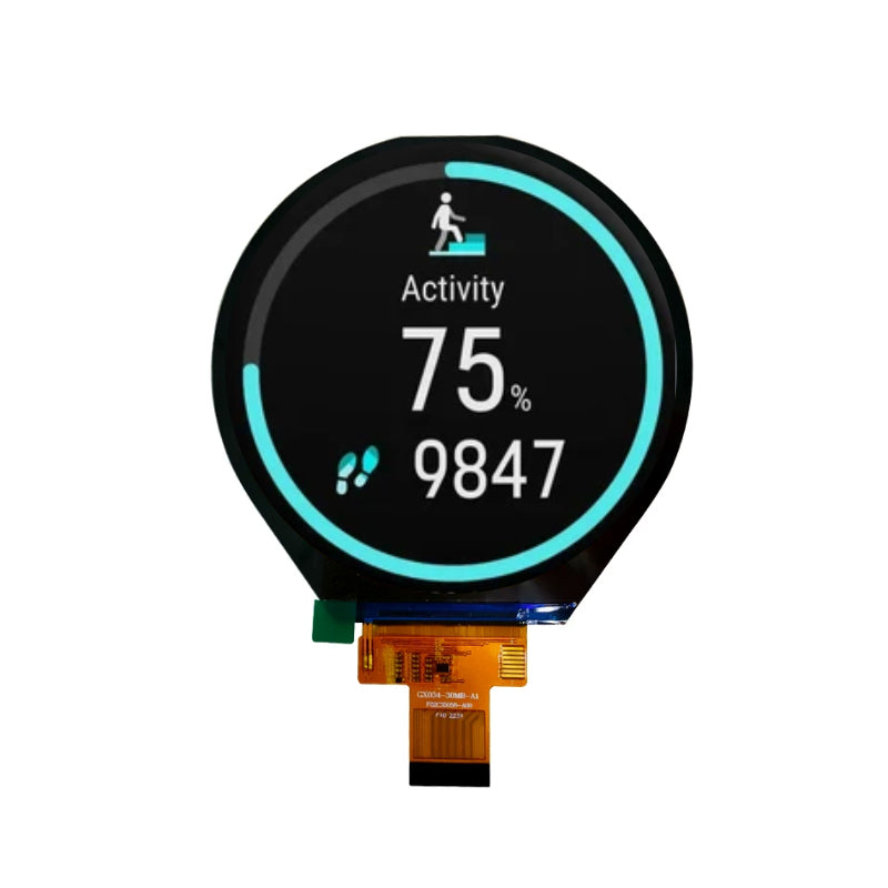 3.4 Inch Round Display 800×800 MIPI 30-Pin IPS Circular Display with Capacitive Touch & HDMI Driver Board