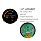 3.4 Inch Circular UI Serial Screen 800x800 Configuration LUA Script Serial TFT Display With Capacitive Touch For Medical