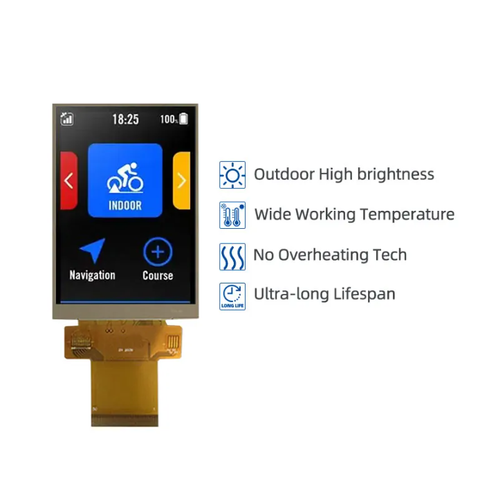3.5 Inch High Brightness Display 800nits CPU/RGB/SPI 320x480 Wide Temperature TFT LCD Display For Handheld PDA
