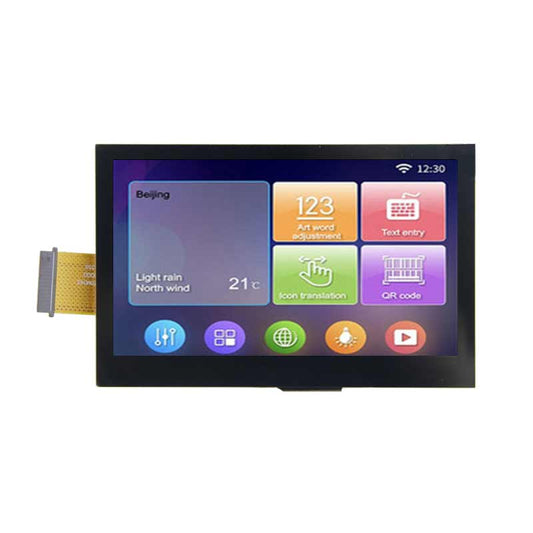 4.3 Inch Ultra-thin Serial TFT Display 480x272 Low Power Consumption Script Configuration Intelligent Display With Resistive Touch/ Capacitive Touch For Medical