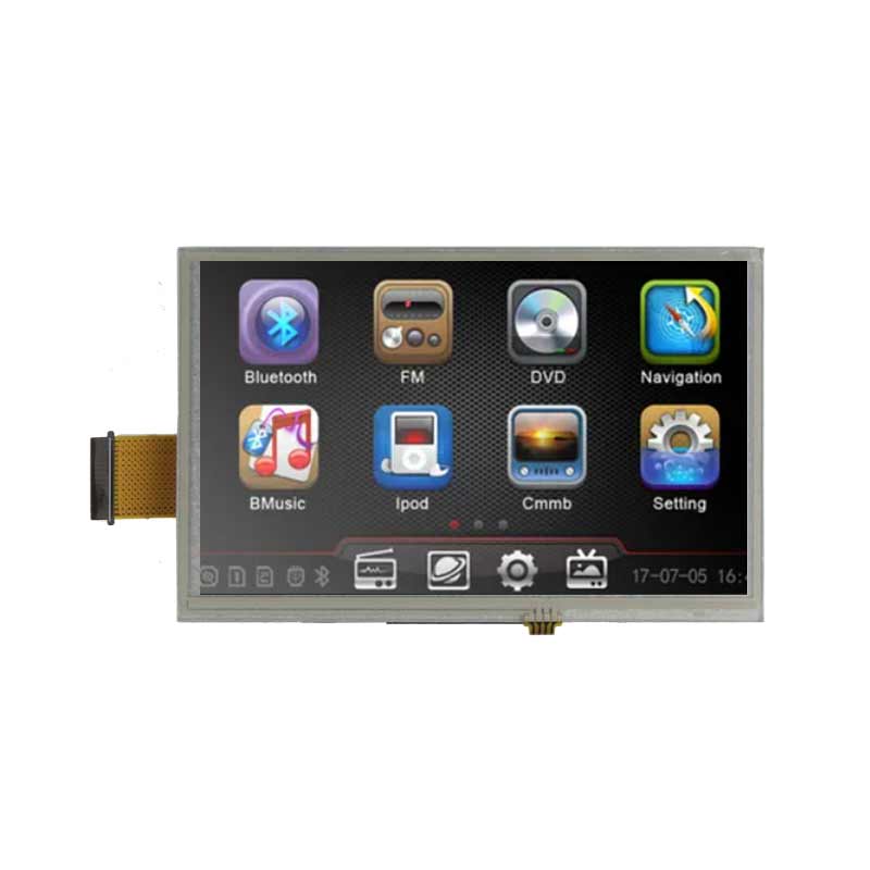 5 Inch Ultra-thin Serial TFT Display 800x480 Low Power Consumption Script Configuration Intelligent Display With Resistive Touch/ Capacitive Touch For Medical