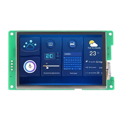 5 Inch Serial Screen 800x480 RS485 Configuration Script Serial TFT Display With Capacitive Touch/Resistive Touch For Medical
