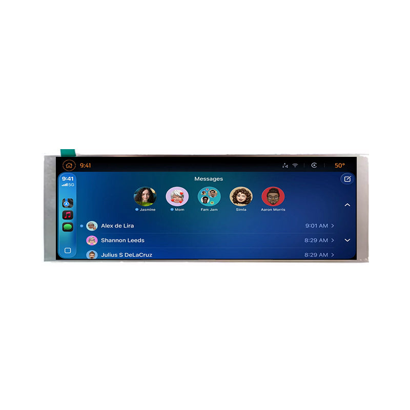 6.86 Inch Stretched LCD Display MIPI 480×1280 Bar Display with Touch & HDMI Driver Board