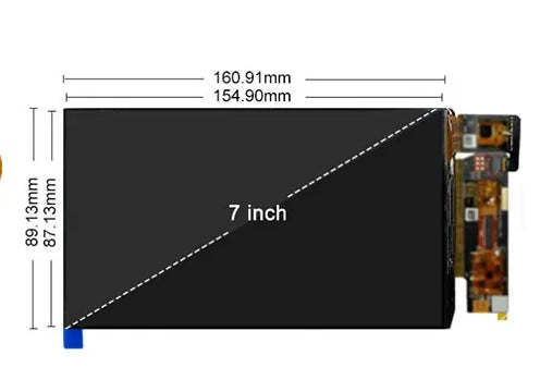 7 Inch AMOLED Display 1920x1080 FHD MIPI 850Nits High Brightness OLED Touchscreen With Controller Board