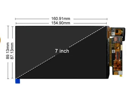7 Inch AMOLED Display 1920x1080 FHD MIPI 850Nits High Brightness OLED Touchscreen With Controller Board