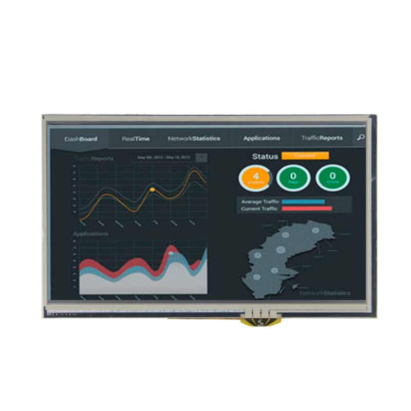 7 Inch Ultra-thin Smart Display 800x480 Low Power Consumption Script Configuration Intelligent Display With Resistive Touch/ Capacitive Touch For Medical