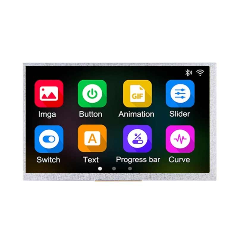 7 Inch Ultra-thin Smart Display 800x480 Low Power Consumption Script Configuration Intelligent Display With Resistive Touch/ Capacitive Touch For Medical