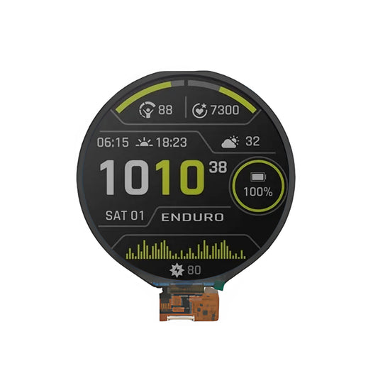 7 Inch Round Display MIPI 1080×1080 High Brightness 1000nits IPS Circular Display with Capacitive Touch & HDMI Driver Board