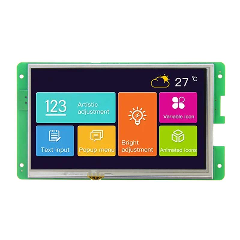 7 Inch AV Input Serial Screen 1024x600 Analog Camera Configuration Serial TFT Display With Capacitive Touch/Resistive Touch