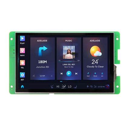 7 Inch AV Input Serial Screen 1024x600 Analog Camera Configuration Serial TFT Display With Capacitive Touch/Resistive Touch