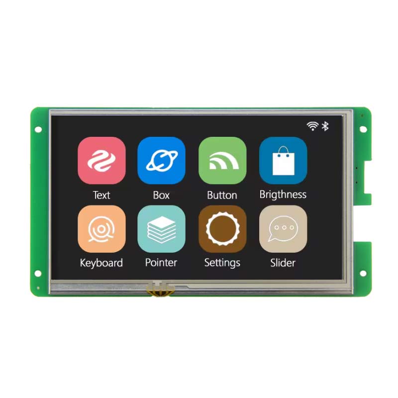 7 Inch UART TFT Display IPS HD 1024x600 Low Power Consumption Script Configuration Serial TFT Display With Capacitive Touch/Resistive Touch