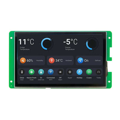 7 Inch UART TFT Display IPS HD 1024x600 Low Power Consumption Script Configuration Serial TFT Display With Capacitive Touch/Resistive Touch