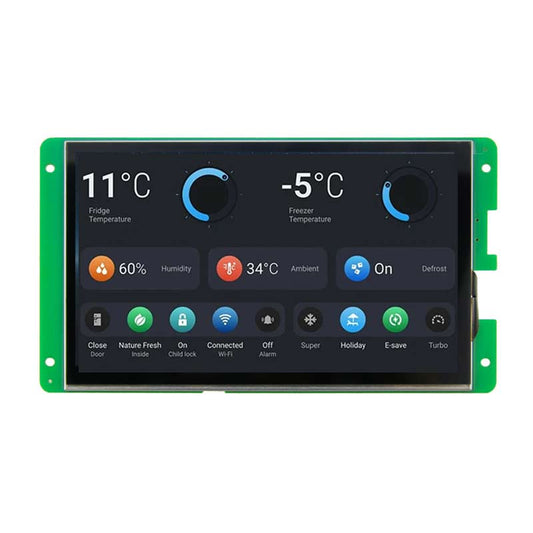 7 Inch UART TFT Display IPS HD 1024x600 Low Power Consumption Script Configuration Serial TFT Display With Capacitive Touch/Resistive Touch