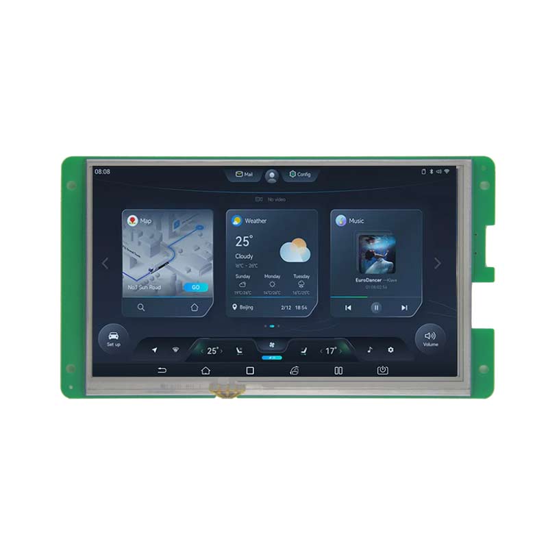 7 Inch UART TFT Display 800x480 HD Low Power Consumption Script Configuration Serial TFT Display With Capacitive Touch/Resistive Touch