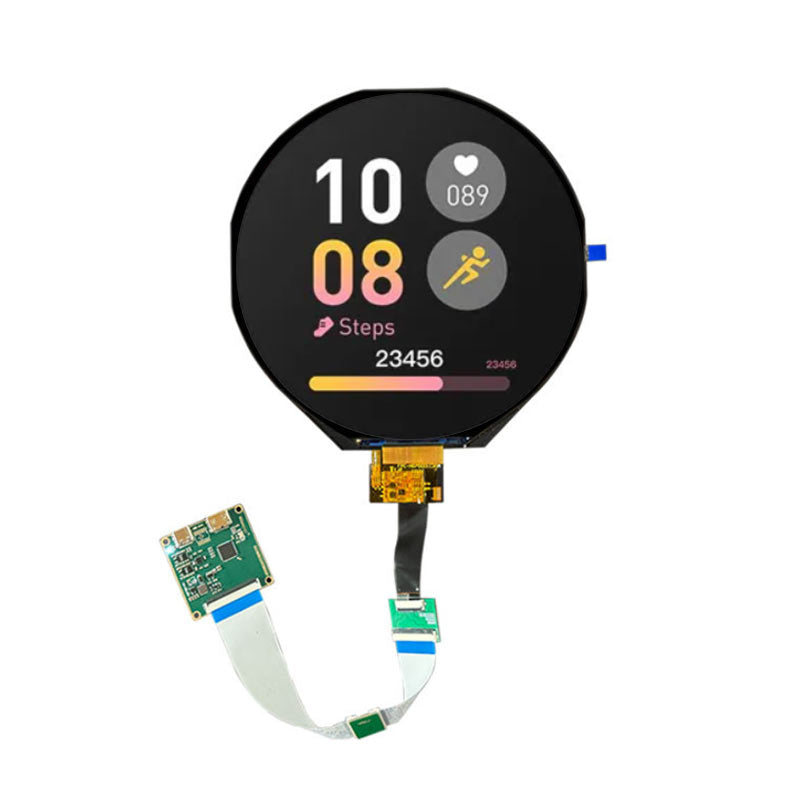 7 Inch TFT LCD Display 1080x1080 LVDS LED Backlit Sunlight Readable 800nits IPS Round LCD Display With Driver Board