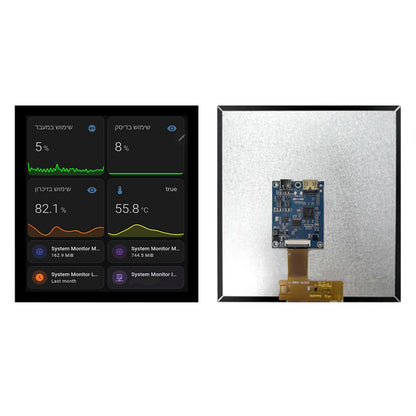 7.6 Inch TFT LCD Display 1200x1200 MIPI HDMI LCD Module With HDMI Driver Board