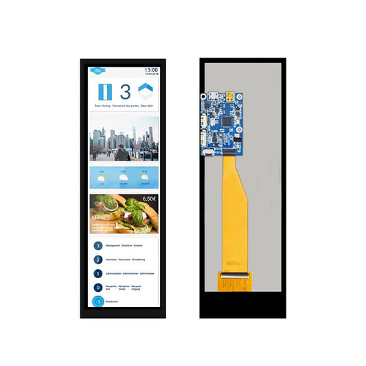 7.84 Inch Bar Display 400x1280 HD IPS LCD Module Capacitive Touch Display With HDMI Driver