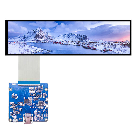 8.8 Inch 1920x480 Bar LCD Display With HDMI to MIPI Controller Board