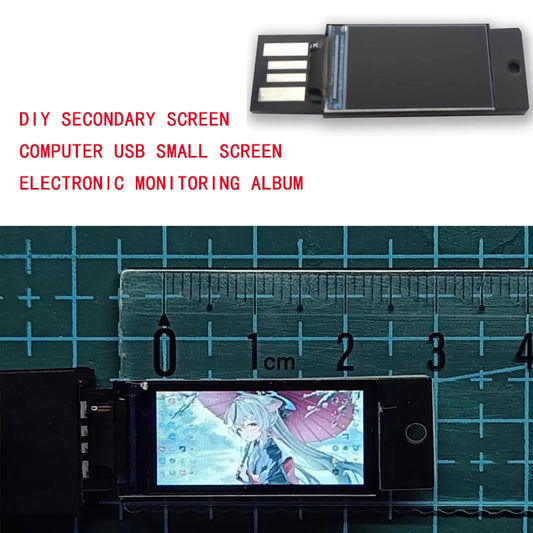 0.96 Inch USB Screen Display Personalized DIY Clock Monitoring Electronic Photo Album Chassis Secondary Screen