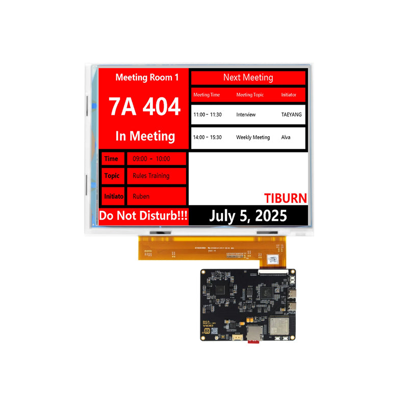 10 Inch Color E-Ink E-Paper Display 1600×1200 50-Pin SPI 6-Color Black White Red Yellow Blue Electronic Paper Screen