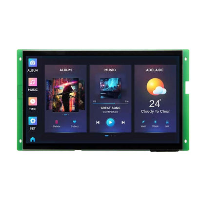 10.1 Inch Serial Screen 1024x600 Configuration LUA Serial TFT Display With Capacitive Touch/Resistive Touch For Medical