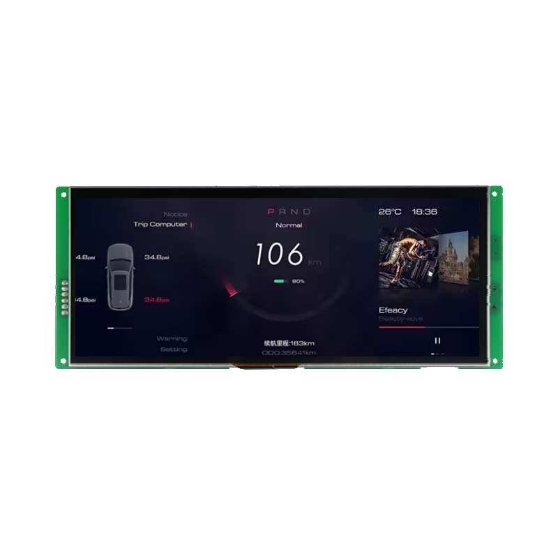 10.3 Inch Serial Screen 1920x720 Ethernet RS232 Automotive Grade Serial TFT Display With Capacitive Touch