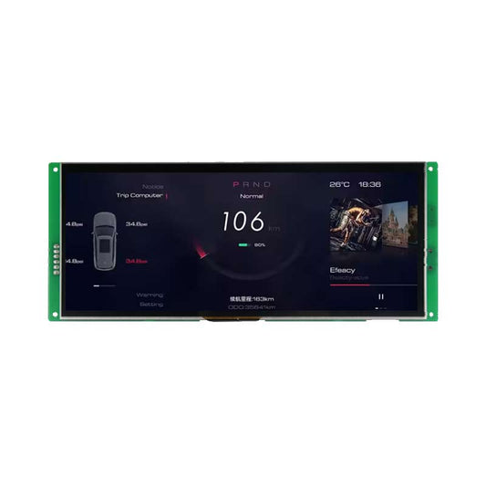 10.3 Inch Serial Screen 1920x720 Ethernet RS232 Automotive Grade Serial TFT Display With Capacitive Touch