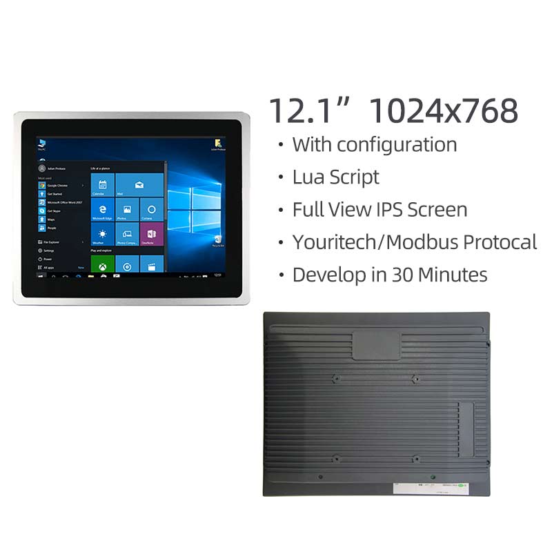 12.1 Inch Serial Port Screen 1024x768 Shell LUA Script Configuration Serial TFT Display With Capacitive Touch