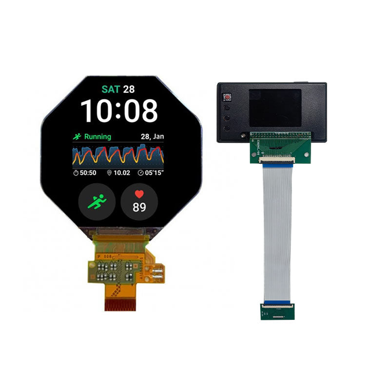 LPM013M091A JDI 1.34 inch Sunlight Readable Round LCD Display 320x300 MIPI LCD Panel For Wearable