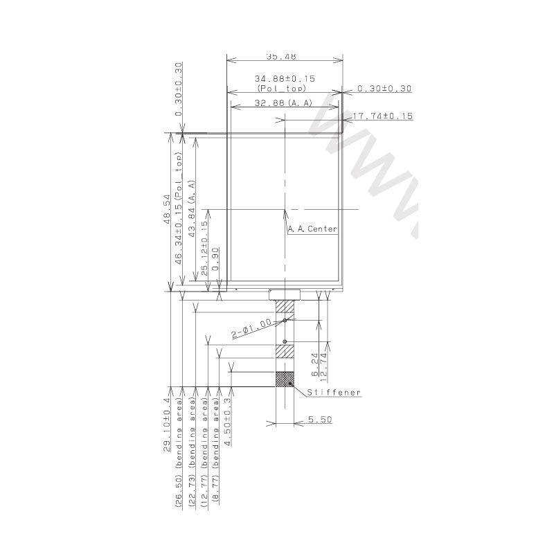 LS022B7DH03 Sharp 2.2 Inch TFT LCD Display 240x320 Transflective 3-wire SPI LCD Module