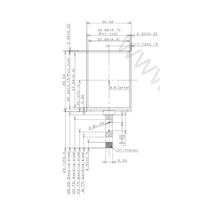 LS022B7DH03 Sharp 2.2 Inch TFT LCD Display 240x320 Transflective 3-wire SPI LCD Module