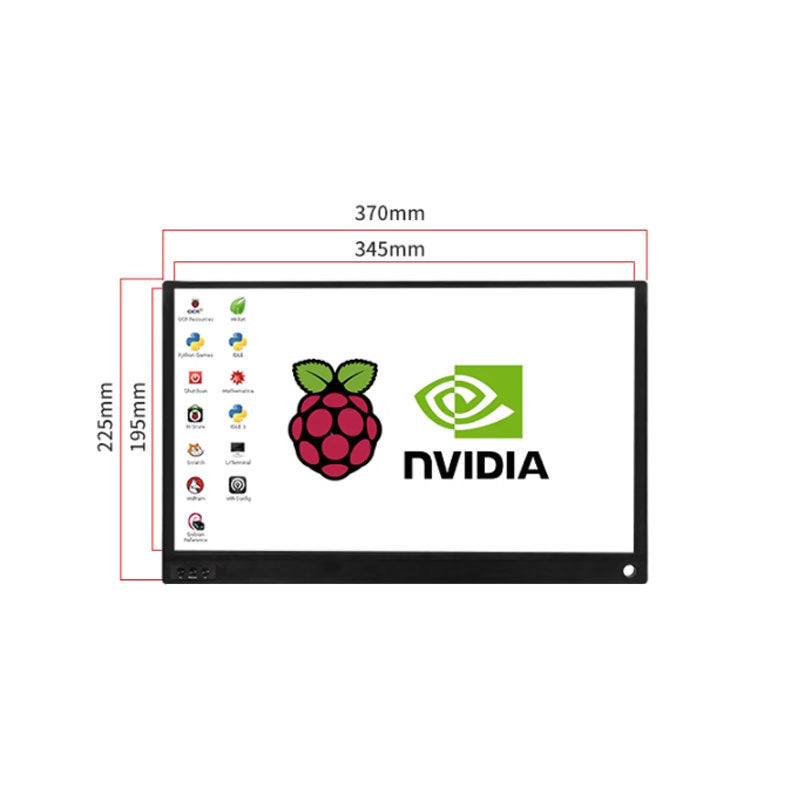 Raspberry Pi 15.6 Inch Display 1920x1080 4B Capacitive Touch HDMI Screen