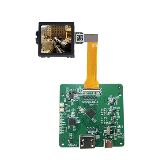 SY040WDG01+5B0049H04-2 0.4 Inch Micro OLED Display HDMI 1440×1080 OLED Display With Driver Board For EVF AR Red Dot Sight Display Solutions