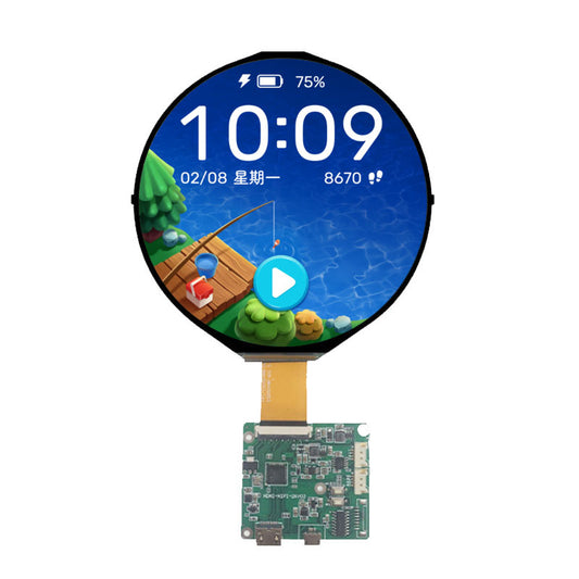 5 inch 1080x1080 Circular Color High-definition TFT LCD Display With HDMI Driver Board