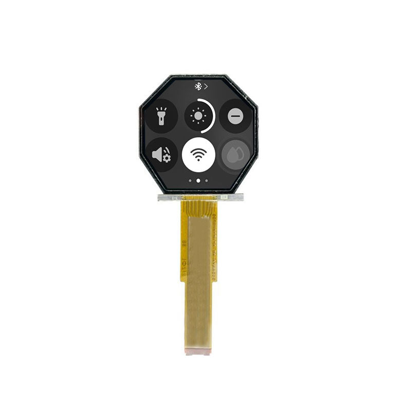 TN0104ANVAANN-GN00 1 Inch Reflective Display 176x176 Parallel Data Sunlight Readable Monochrome MIP Display