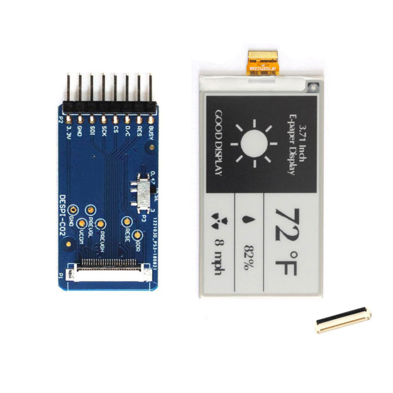 3.71 Inch 4-grayscale E-ink Screen 416x240 Black And White Monochrome E-paper Supports Raspberry Pi