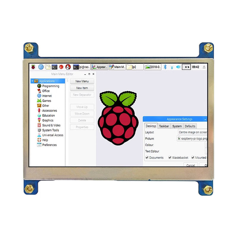 Raspberry Pi 4.3 inch HDMI Display Capacitive Touch IPS Display 800x480 High-definition Secondary Screen