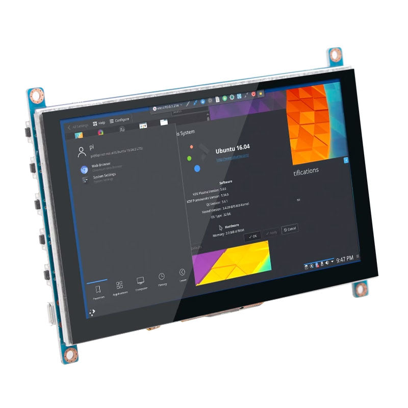 5 Inch Raspberry Pi Display LCD Screen 800x480 Capacitive Touch Screen 4B/3B HD Screen