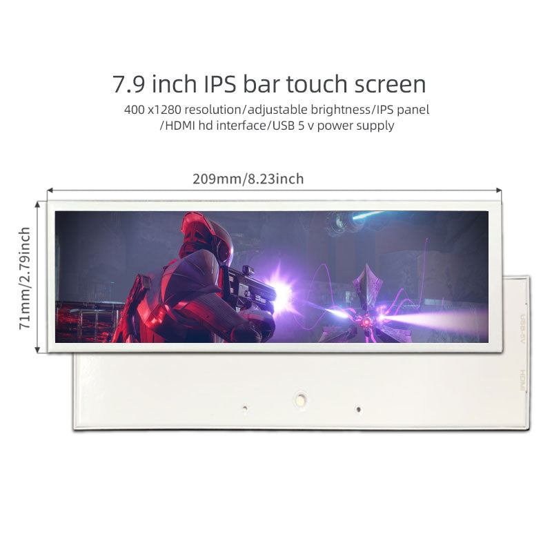 7.9 inch lcd top hdmi touchscreen display